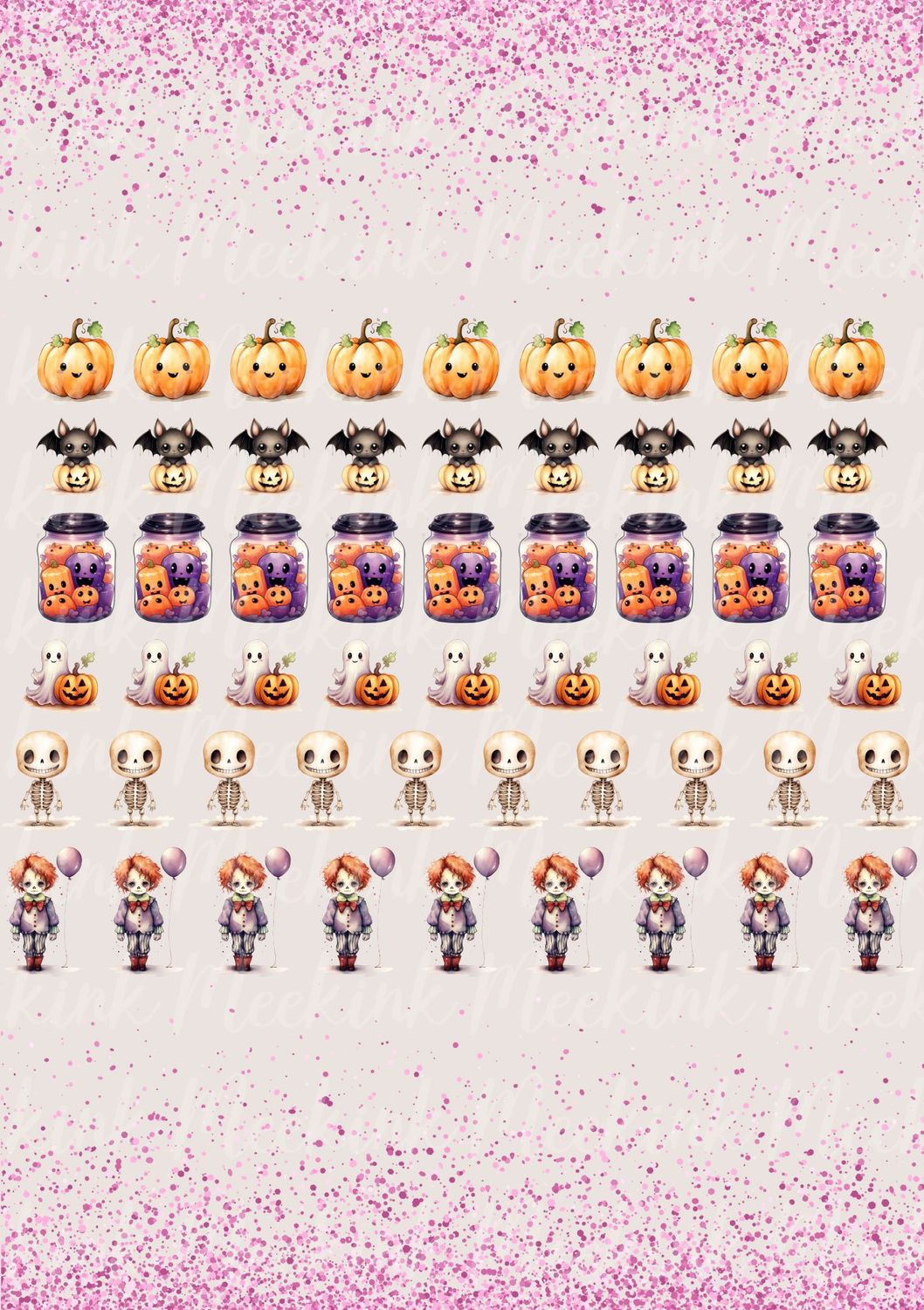Halloween 4 A4 DTF Decals