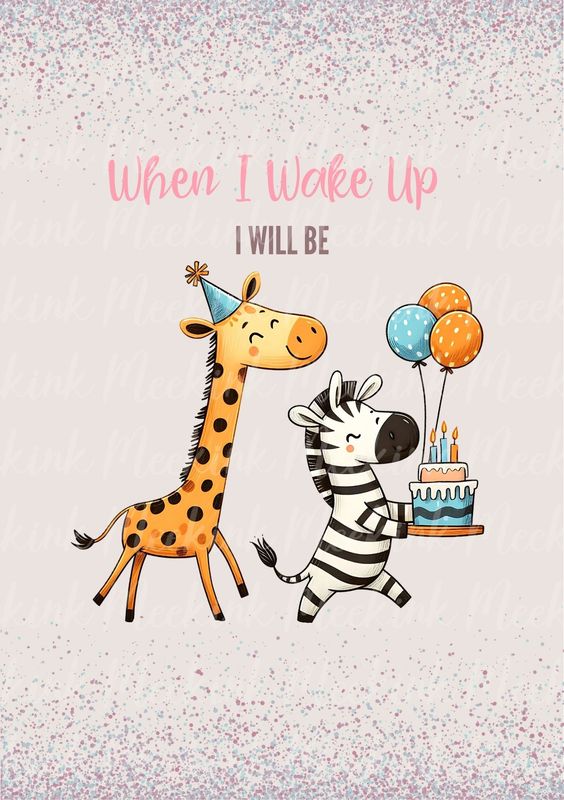 When I Wake Up Design 12 DTF DECAL