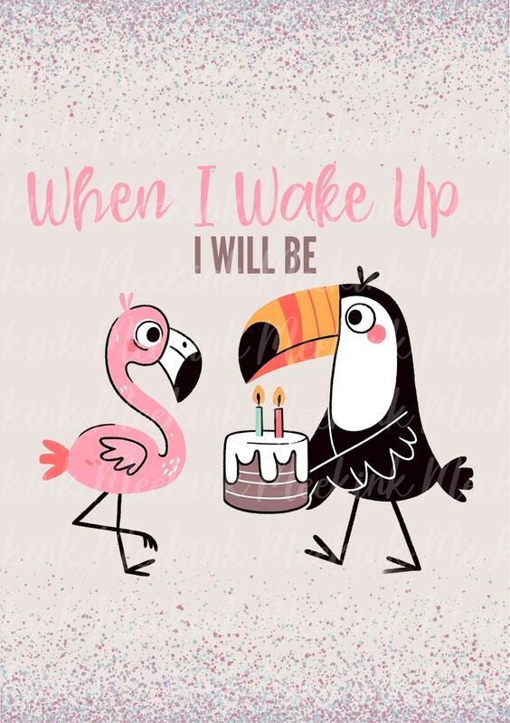 When I Wake Up Design 16 DTF DECAL
