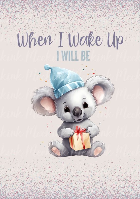 When I Wake Up Design 1 DTF DECAL