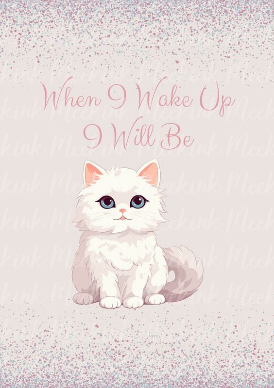 When I Wake Up Design 31 DTF DECAL