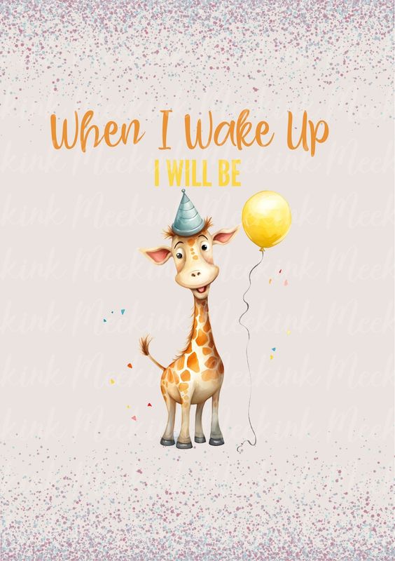 When I Wake Up Design 2 DTF DECAL
