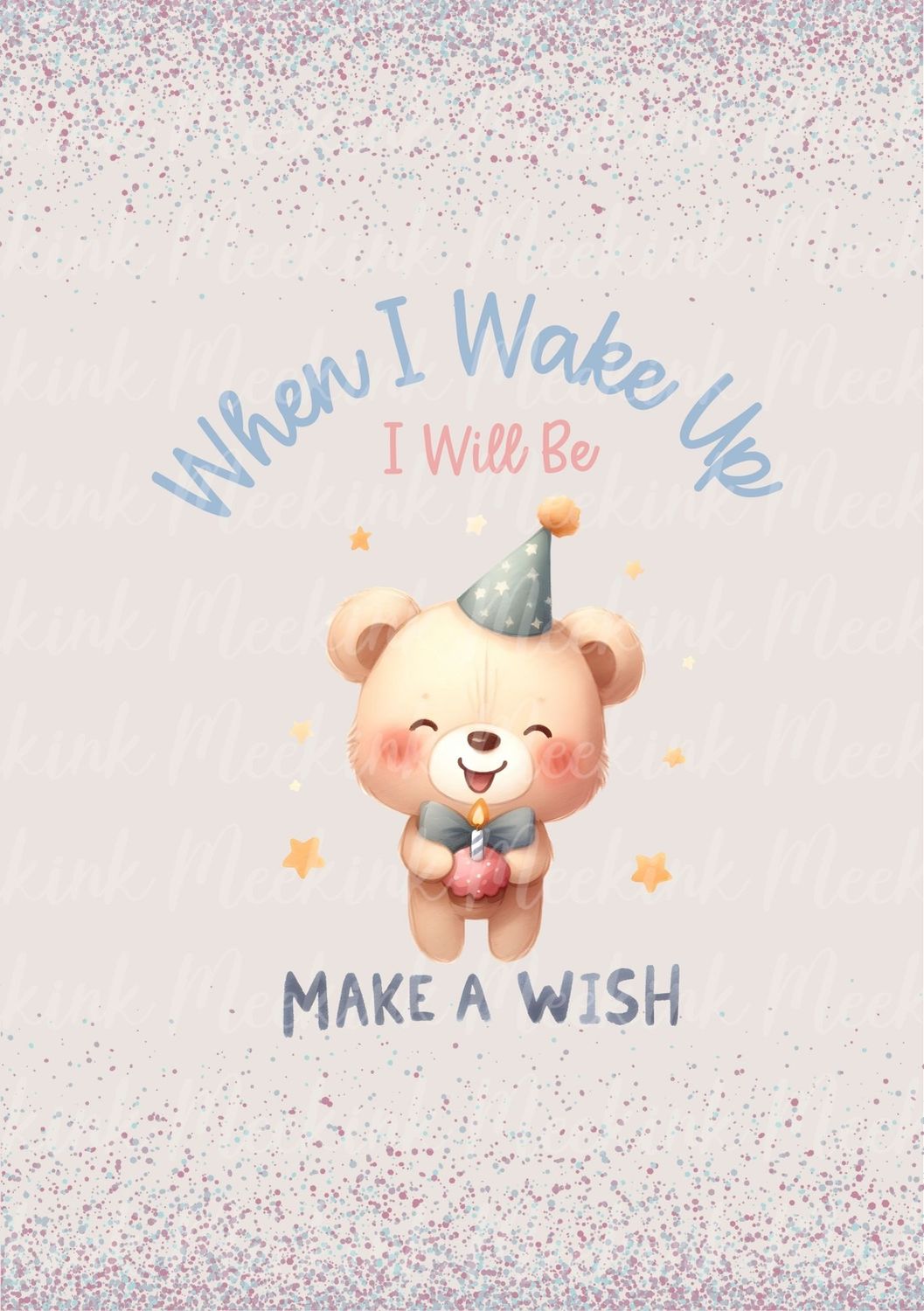 When I Wake Up Design 25 DTF DECAL