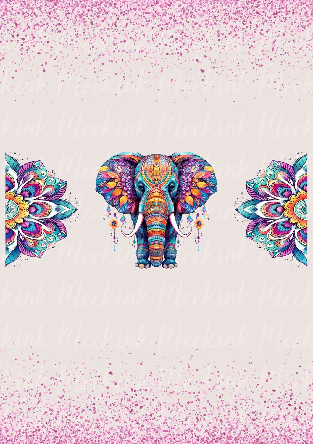 Elephant 40 oz UVDTF Wrap