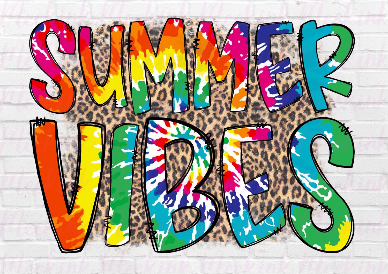 Summer Vibes UVDTF or DTF Decal