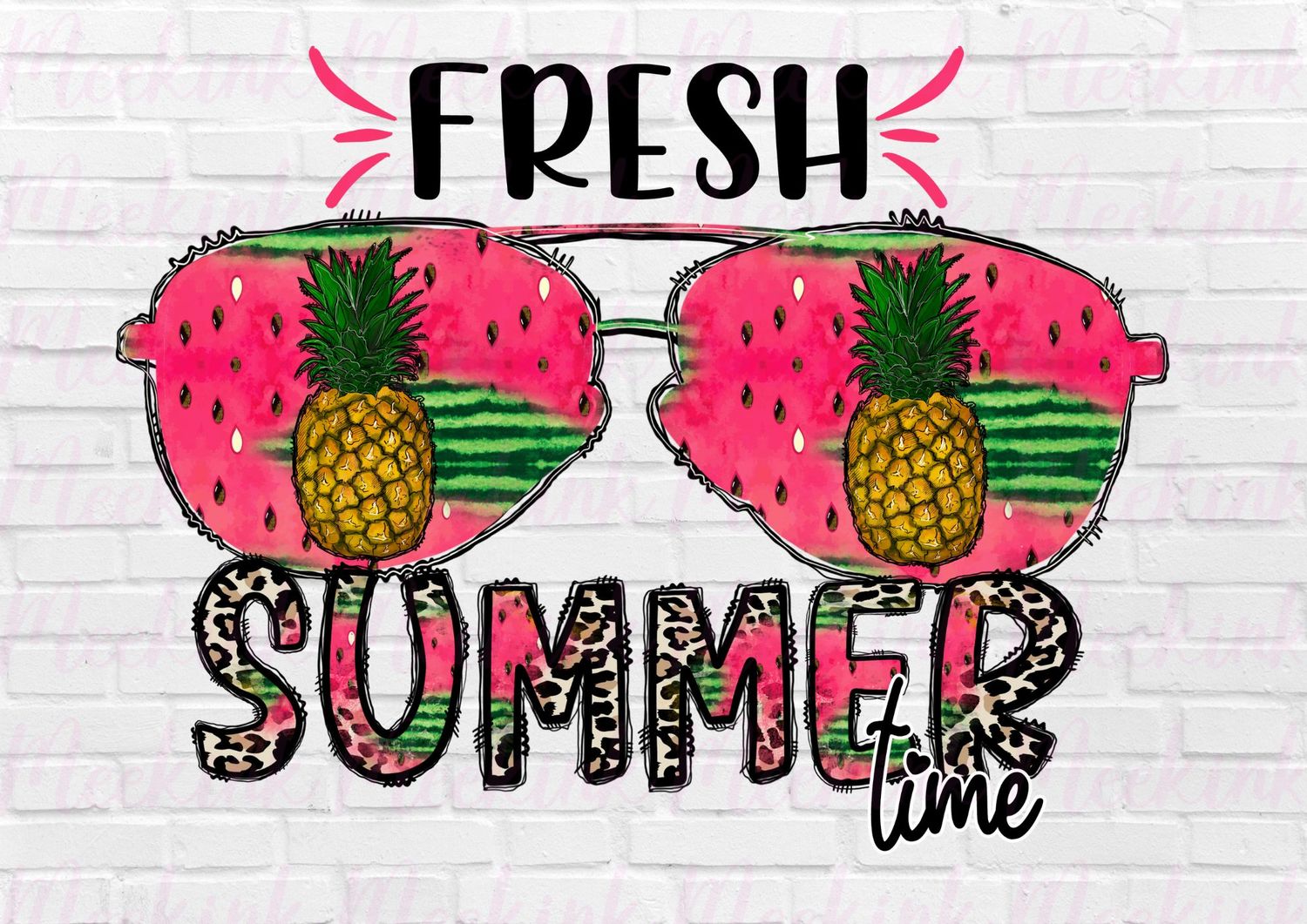 Fresh Summer UVDTF or DTF Decal