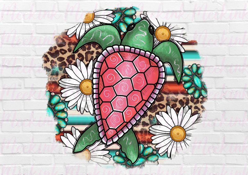 Sea Turtle UVDTF or DTF Decal