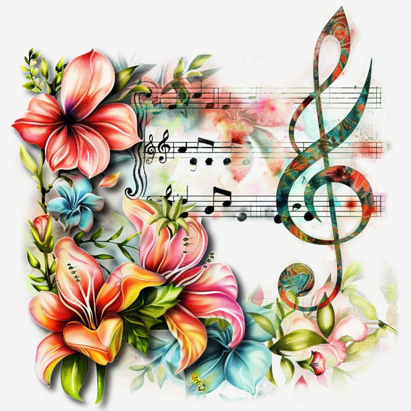 Musical Notes 1 UVDTF or DTF Decal