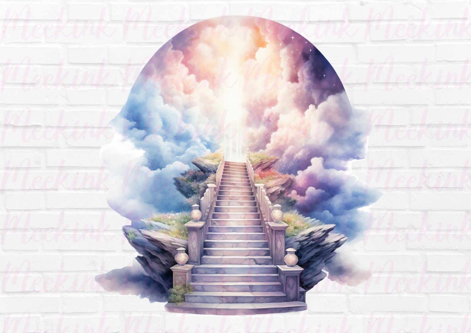 Stairs To Heaven 3 UVDTF or DTF Decal
