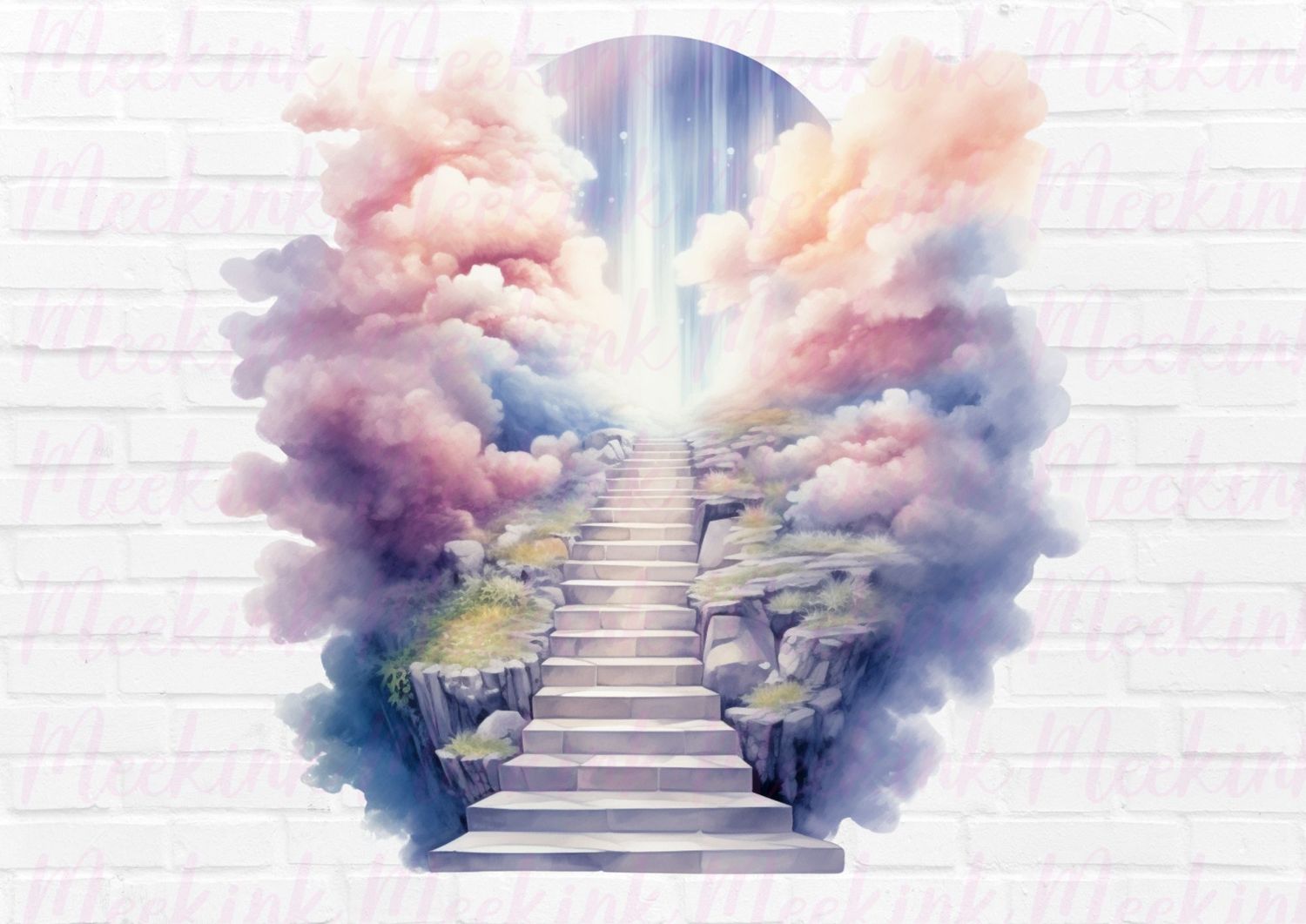 Stairs To Heaven 5 UVDTF or DTF Decal