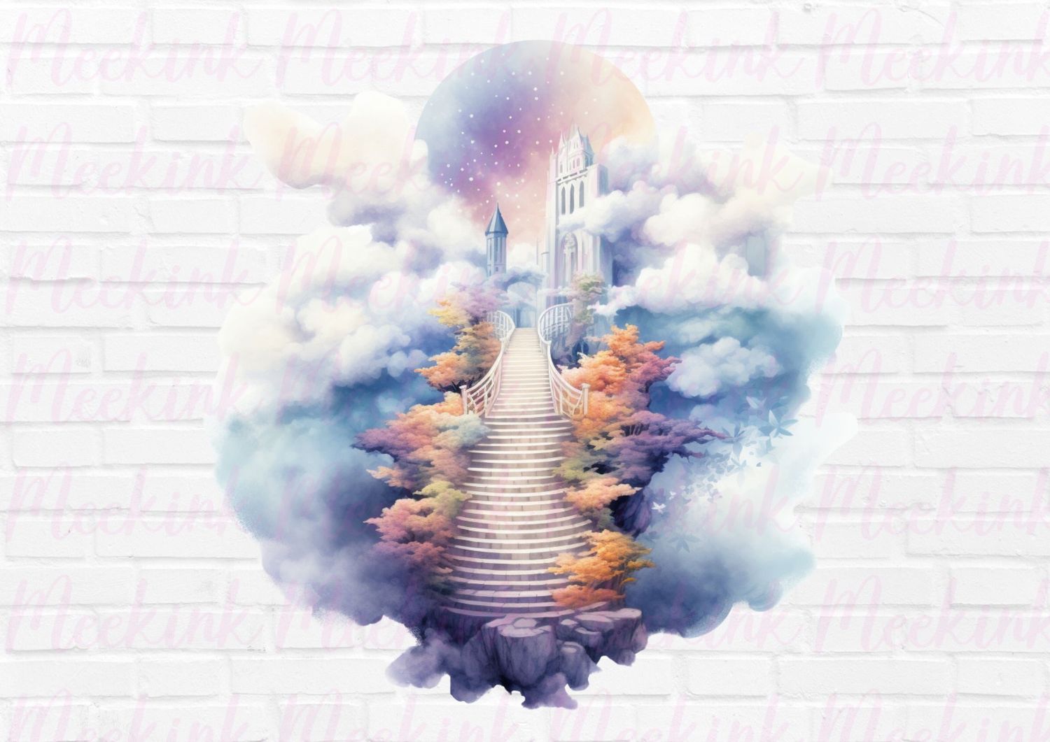 Stairs To Heaven 8 UVDTF or DTF Decal