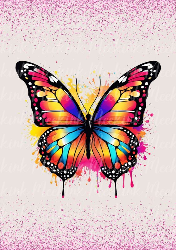 Colour Splash Butterfly 1