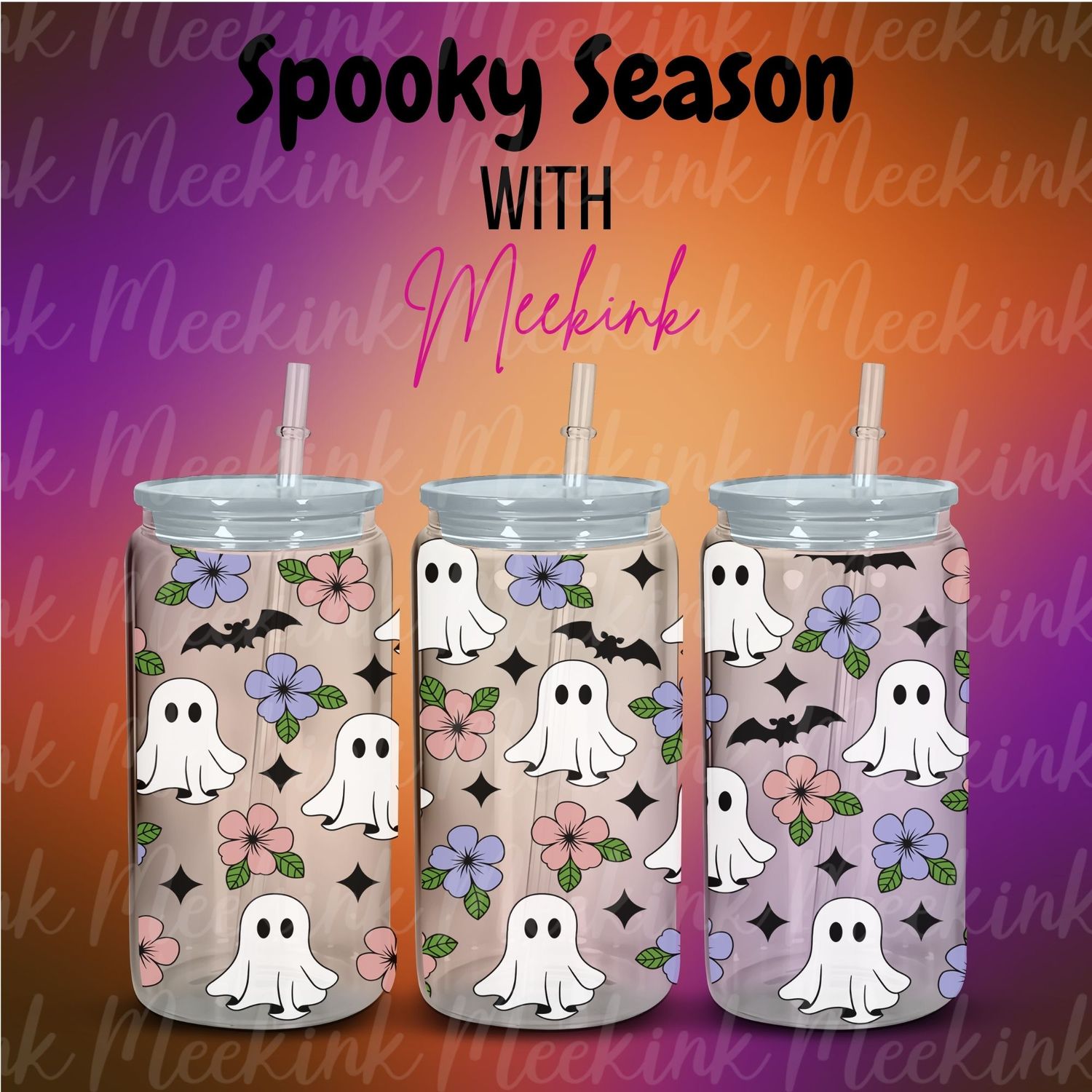 16oz Spooky Season 13 UVDTF Wrap