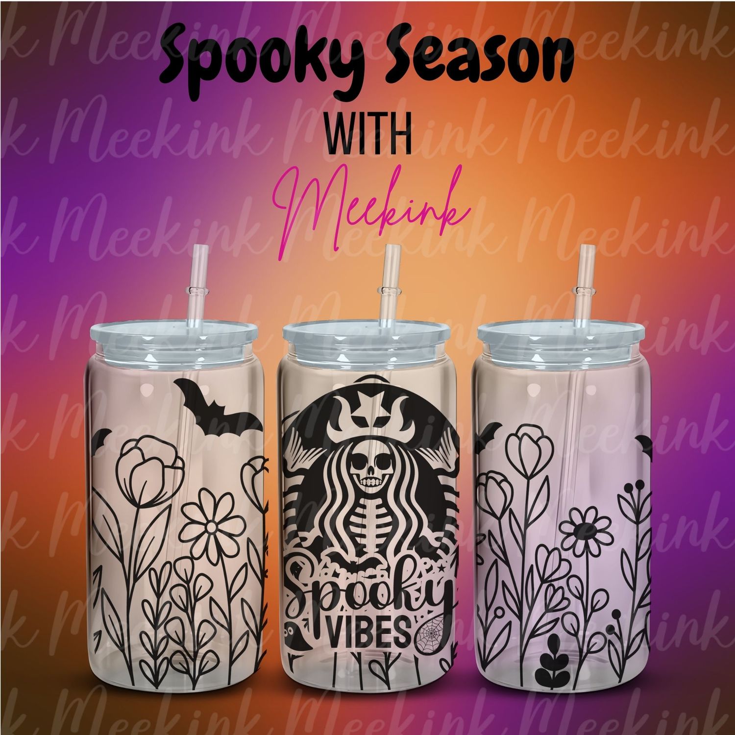 16oz Spooky Season 6 UVDTF Wrap