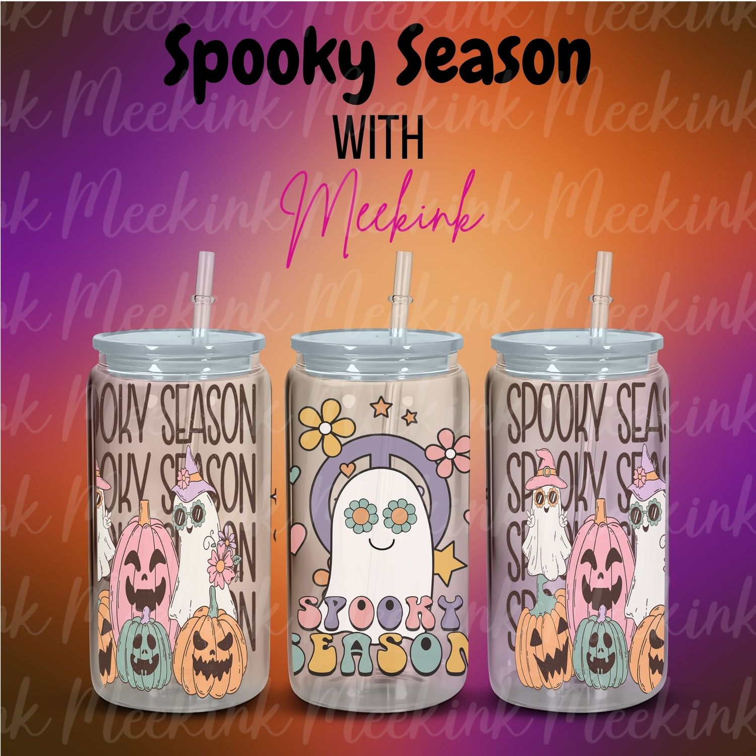16oz Spooky Season 40 UVDTF Wrap
