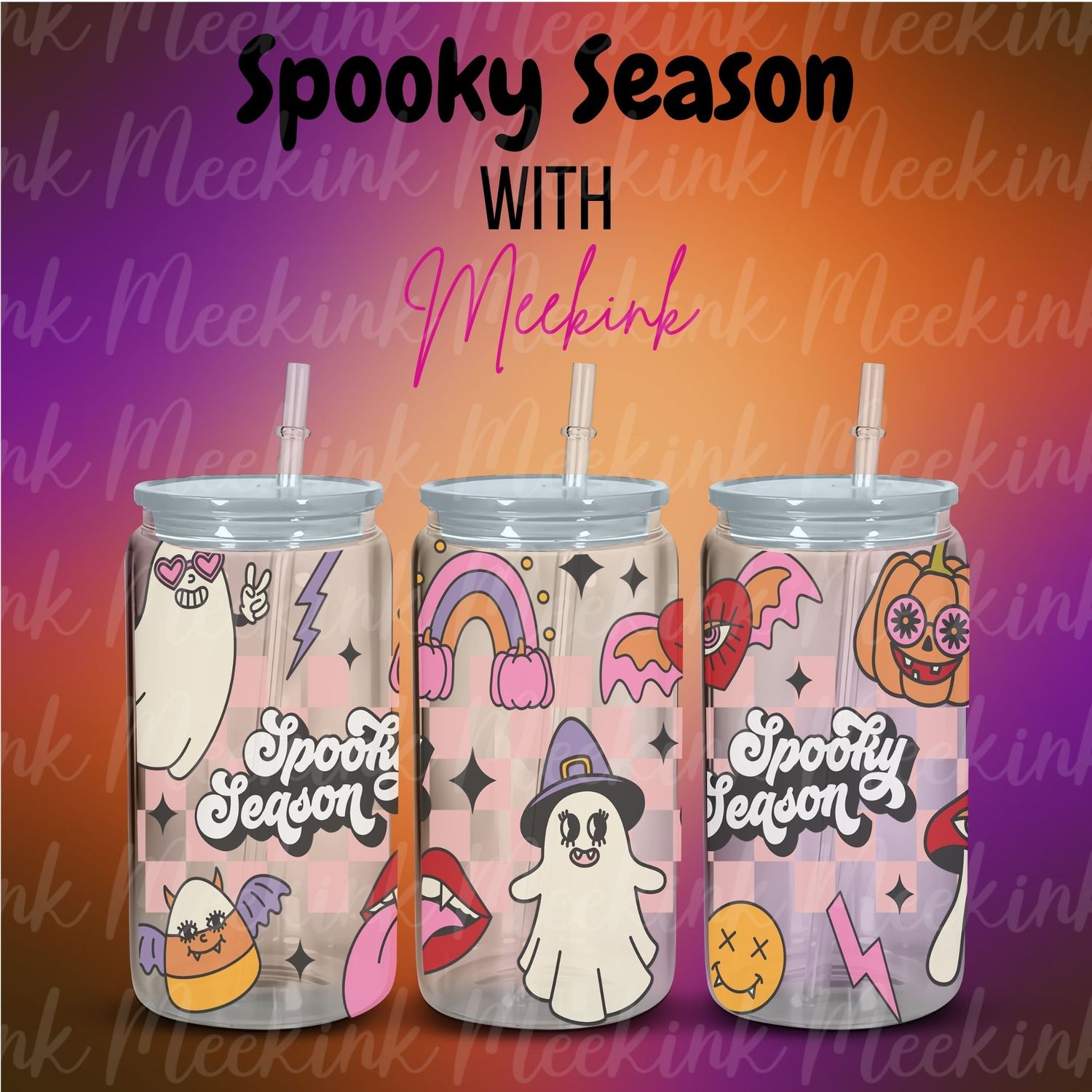 16oz Spooky Season 7 UVDTF Wrap
