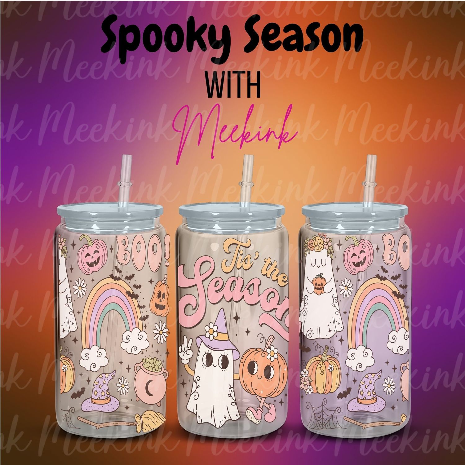 16oz Spooky Season 39 UVDTF Wrap