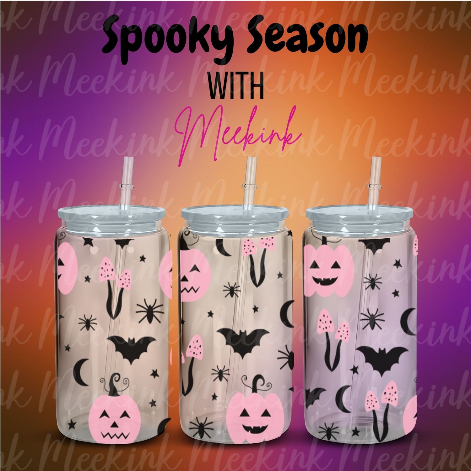 16oz Spooky Season 10 UVDTF Wrap