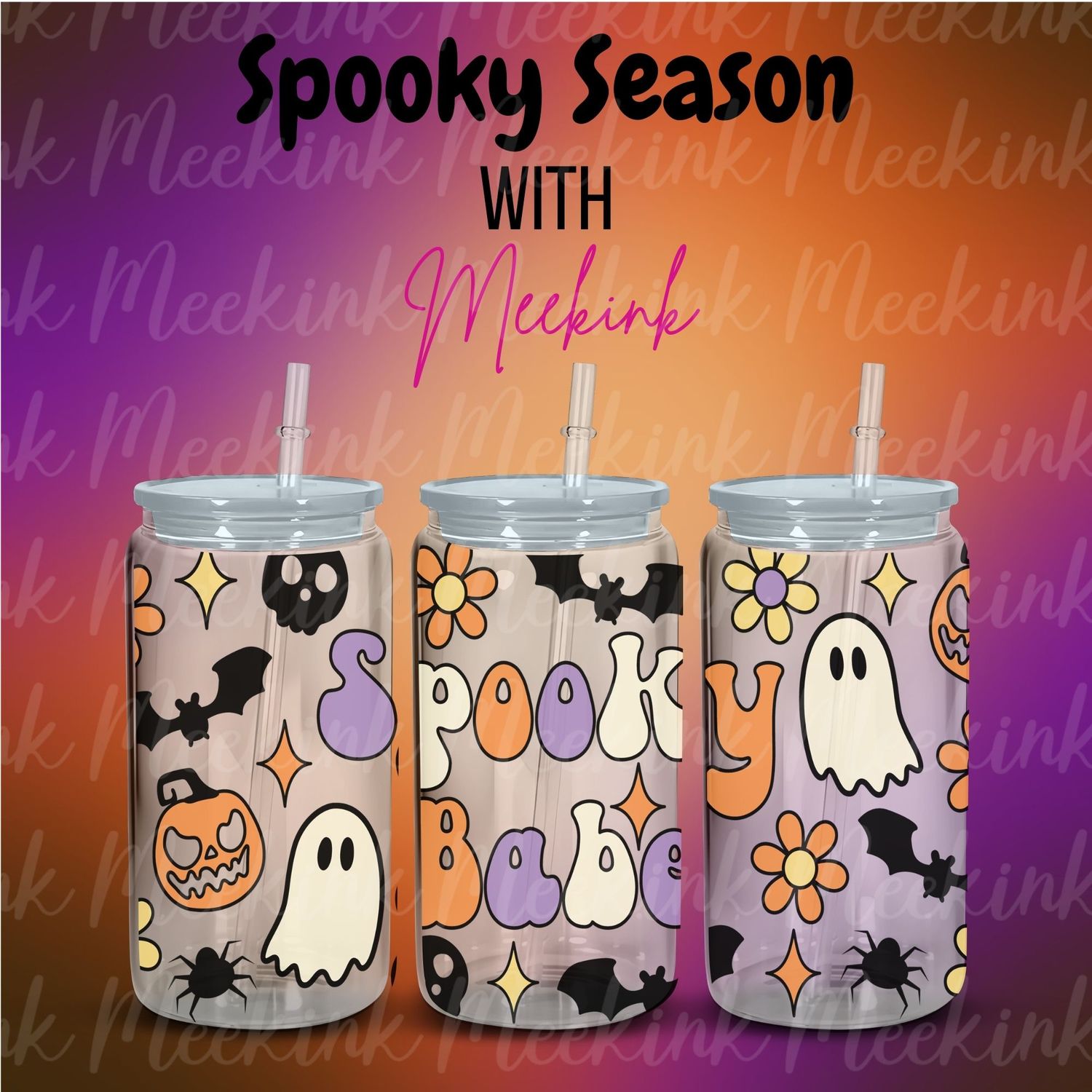 16oz Spooky Season 11 UVDTF Wrap