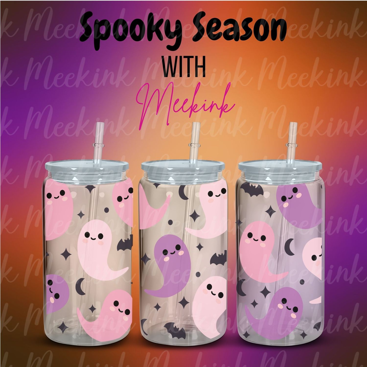 16oz Spooky Season 64 UVDTF Wrap