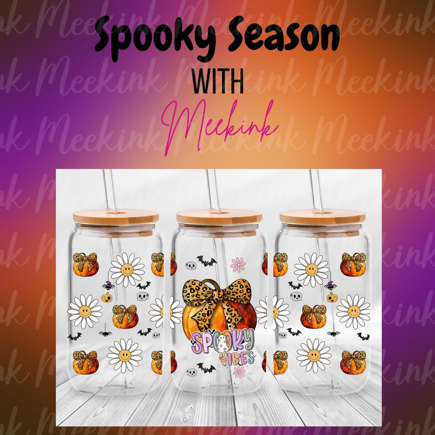 16oz Spooky Season 68 UVDTF Wrap