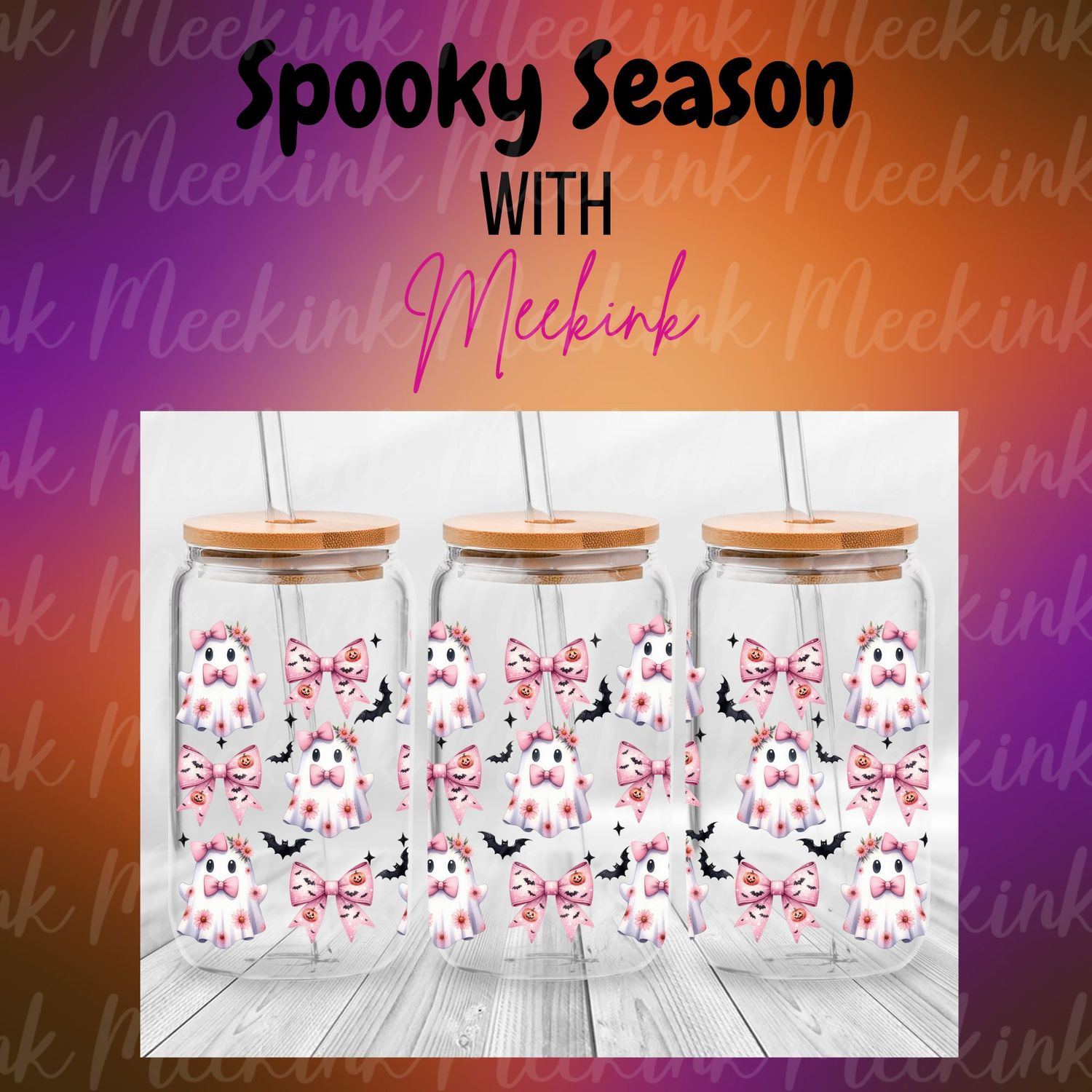 16oz Spooky Season 77 UVDTF Wrap