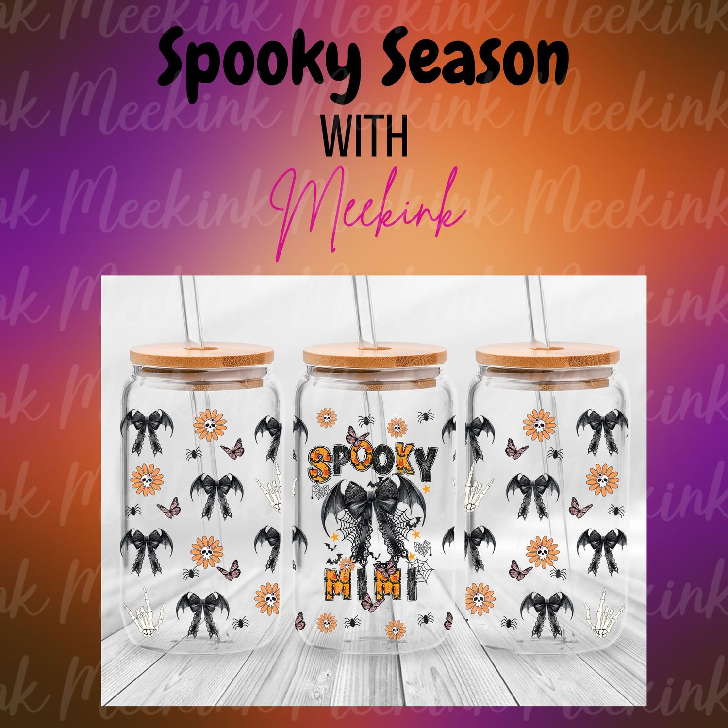 16oz Spooky Season 78 UVDTF Wrap