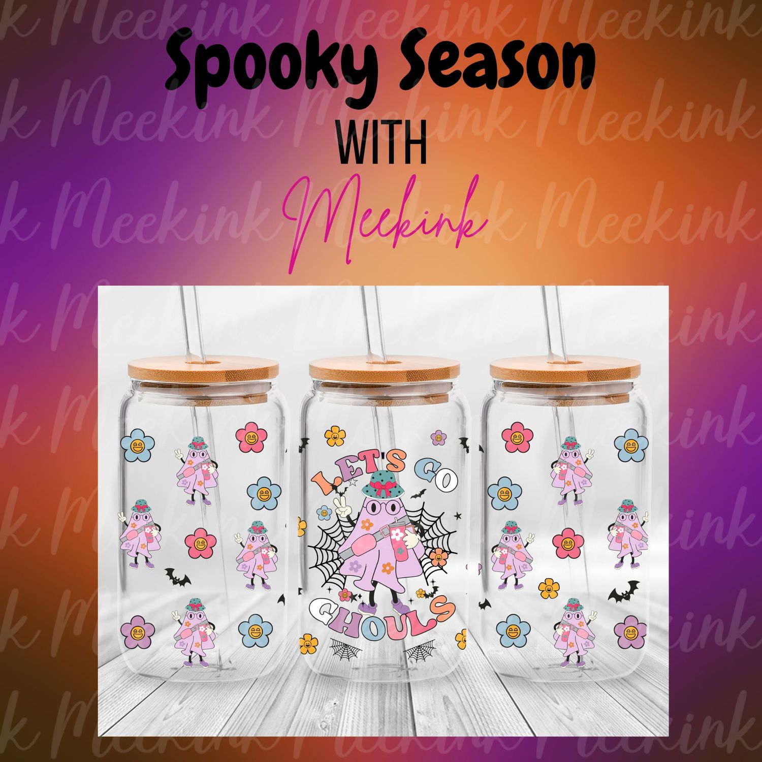 16oz Spooky Season 80 UVDTF Wrap