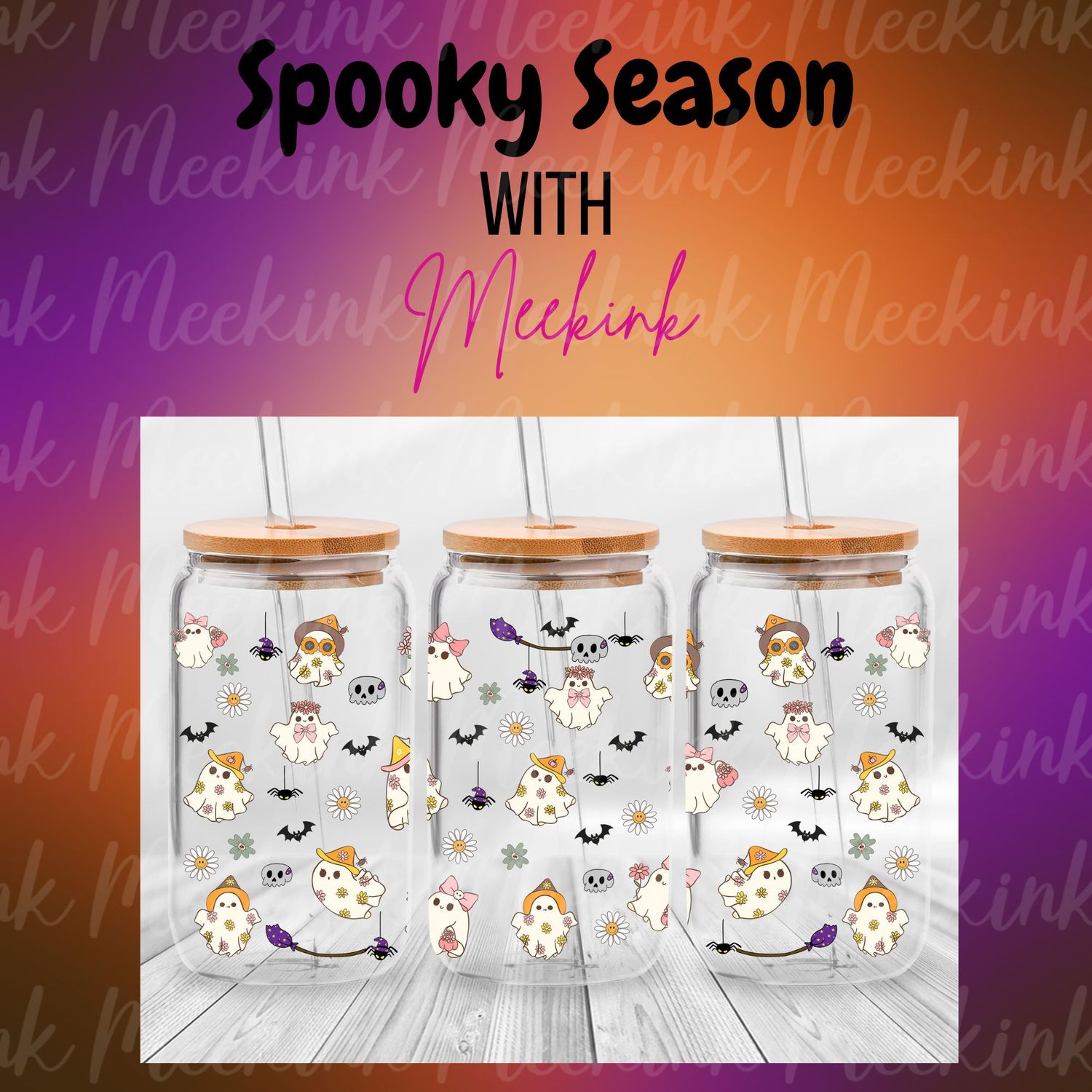 16oz Spooky Season 87 UVDTF Wrap