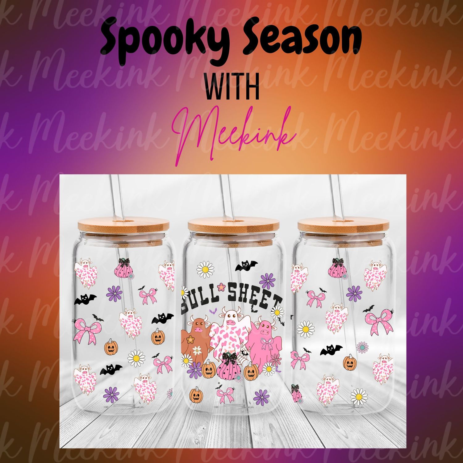 16oz Spooky Season 95 UVDTF Wrap