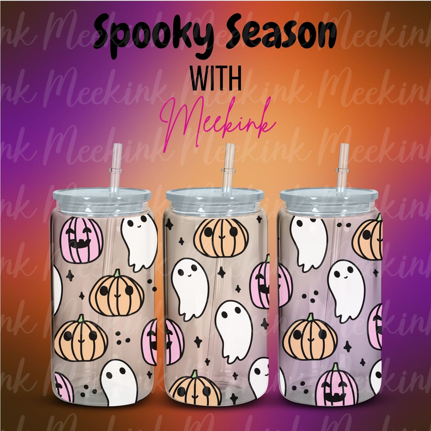 16oz Spooky Season 14 UVDTF Wrap