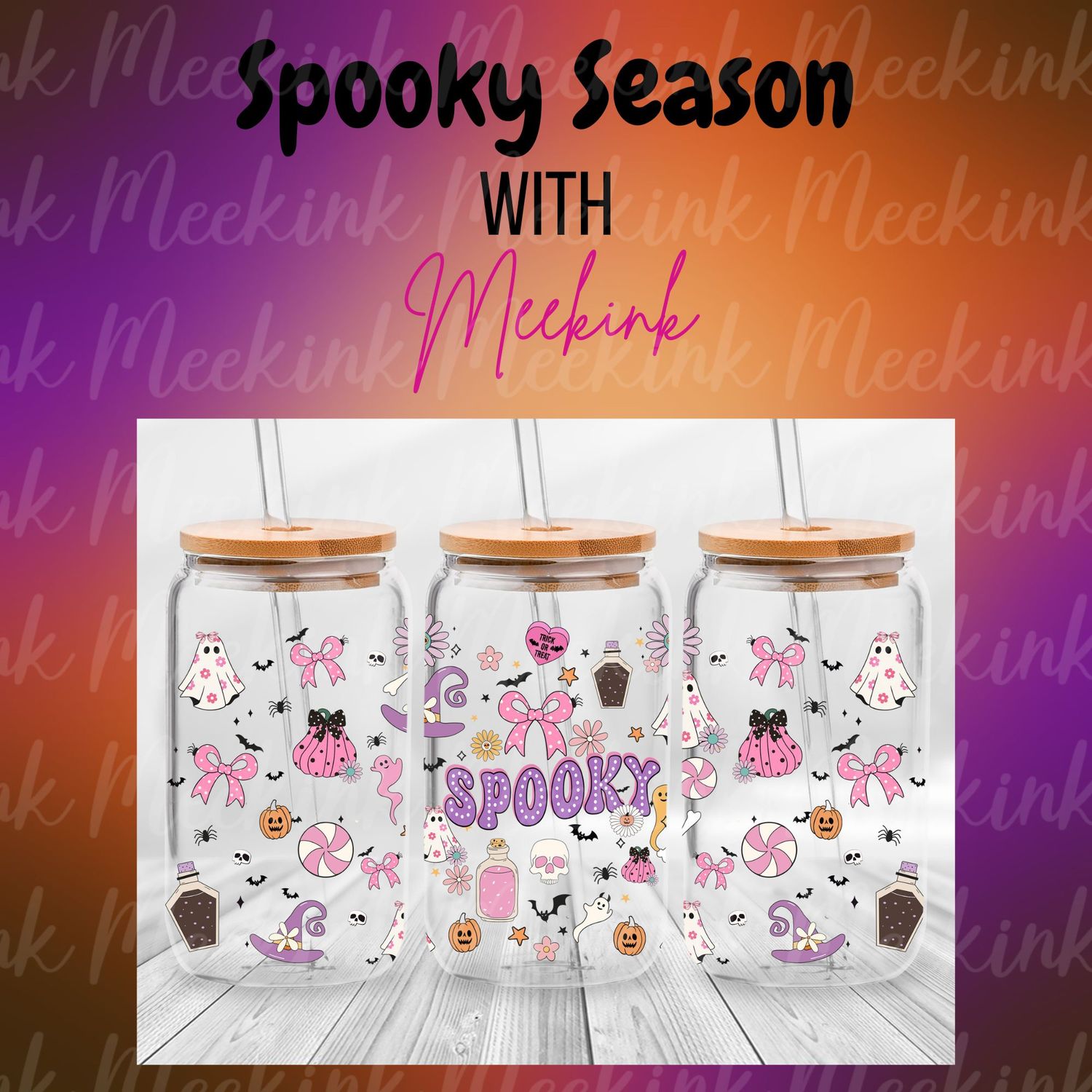 16oz Spooky Season 97 UVDTF Wrap