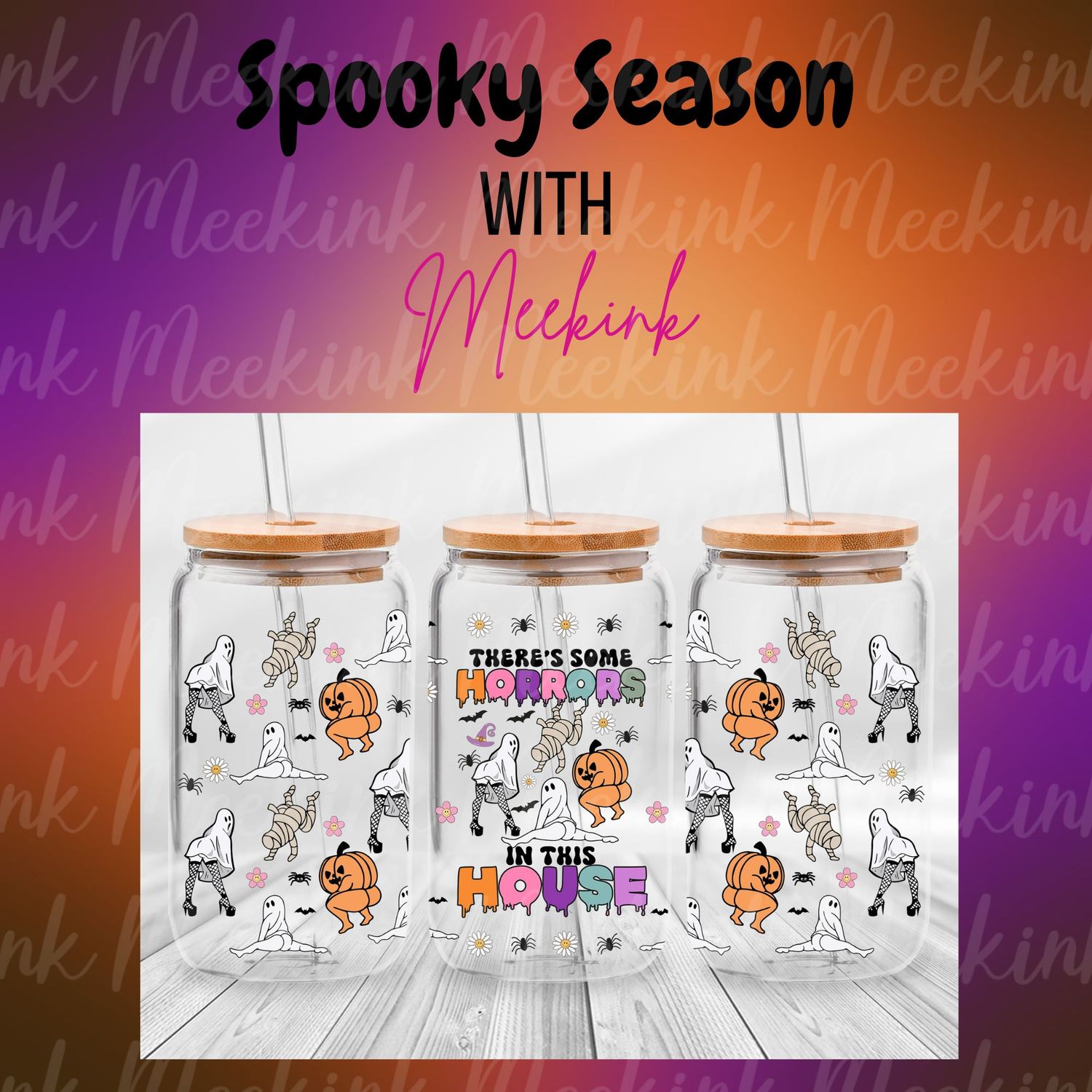 16oz Spooky Season 67 UVDTF Wrap