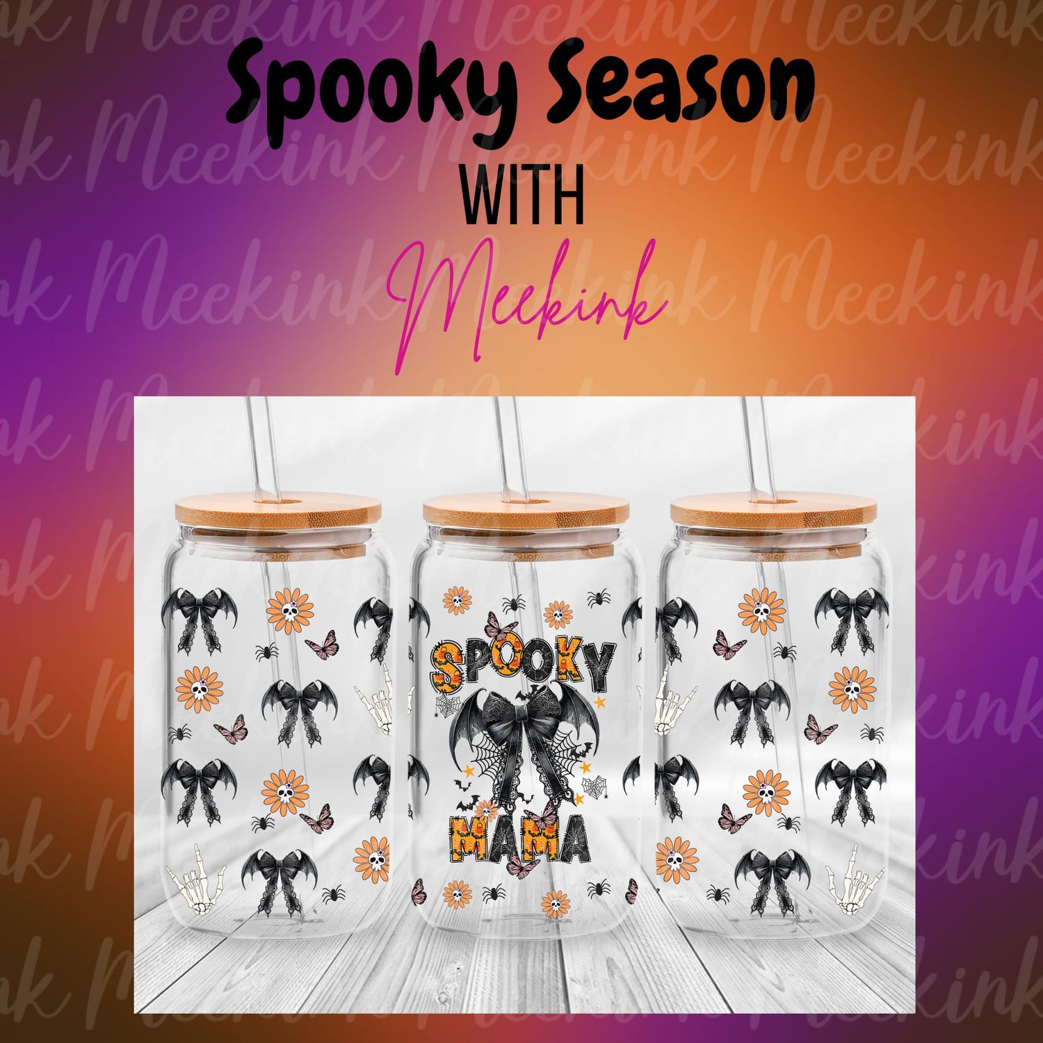 16oz Spooky Season 79 UVDTF Wrap