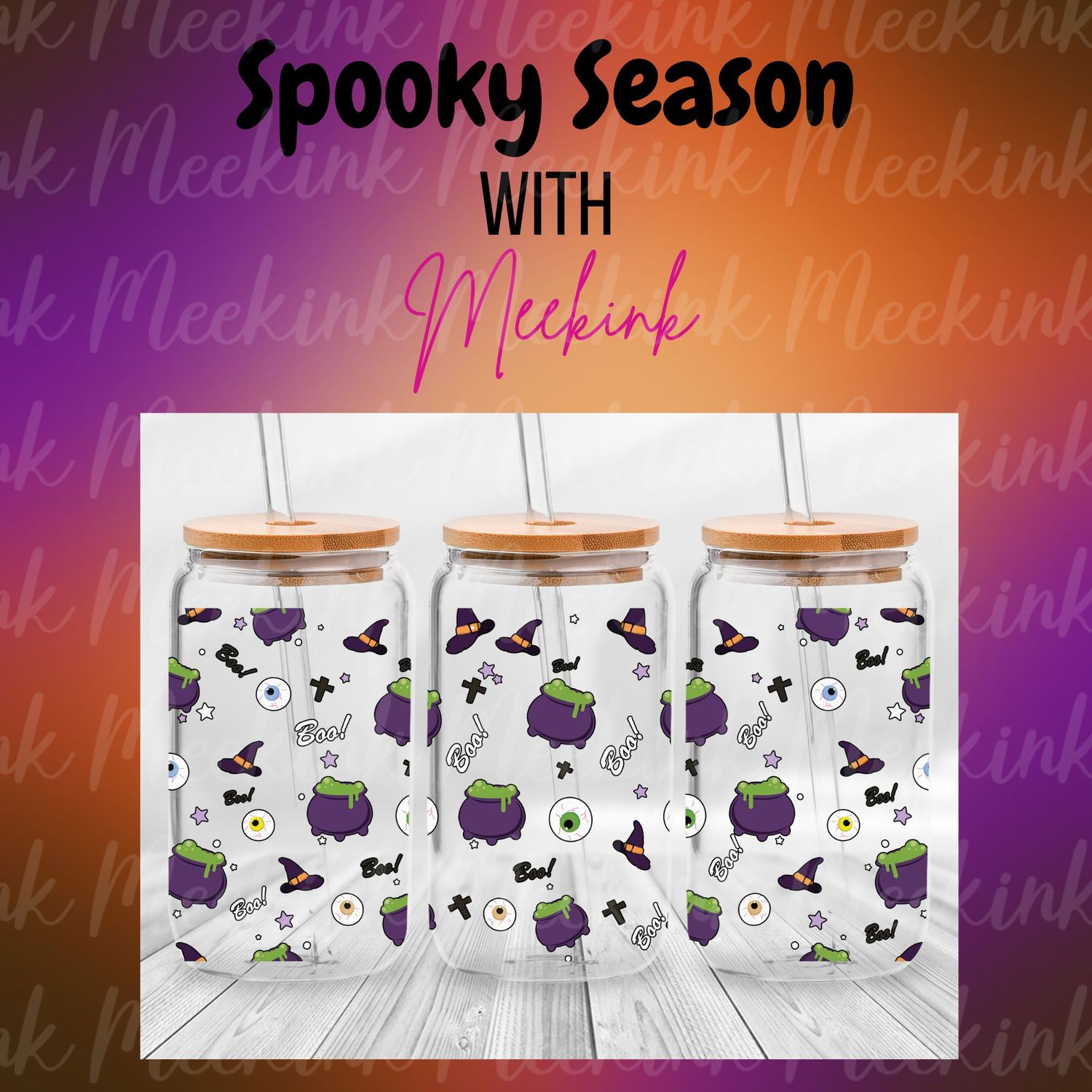 16oz Spooky Season 81 UVDTF Wrap