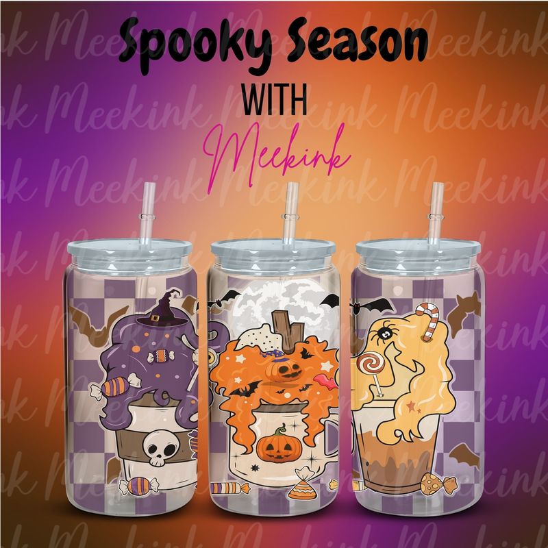 16oz Spooky Season 50 UVDTF Wrap