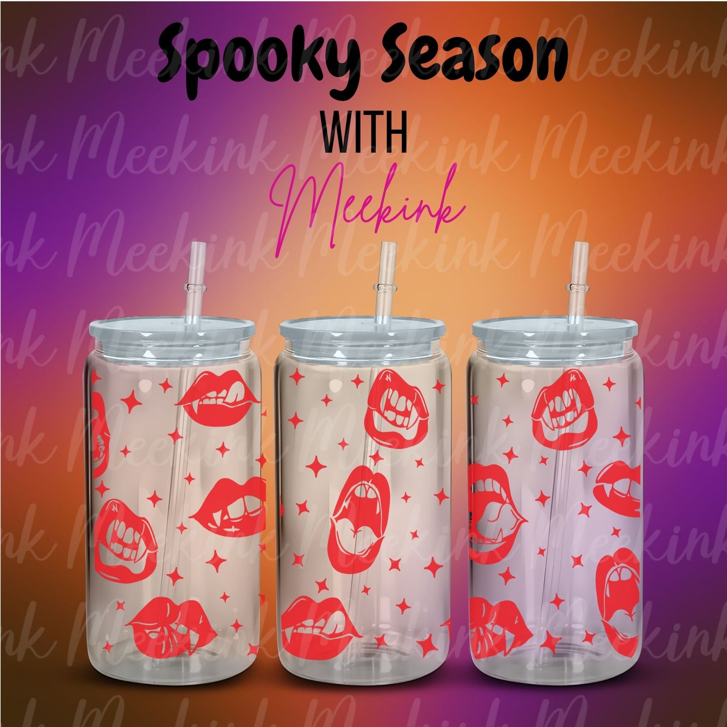 16oz Spooky Season 60 UVDTF Wrap