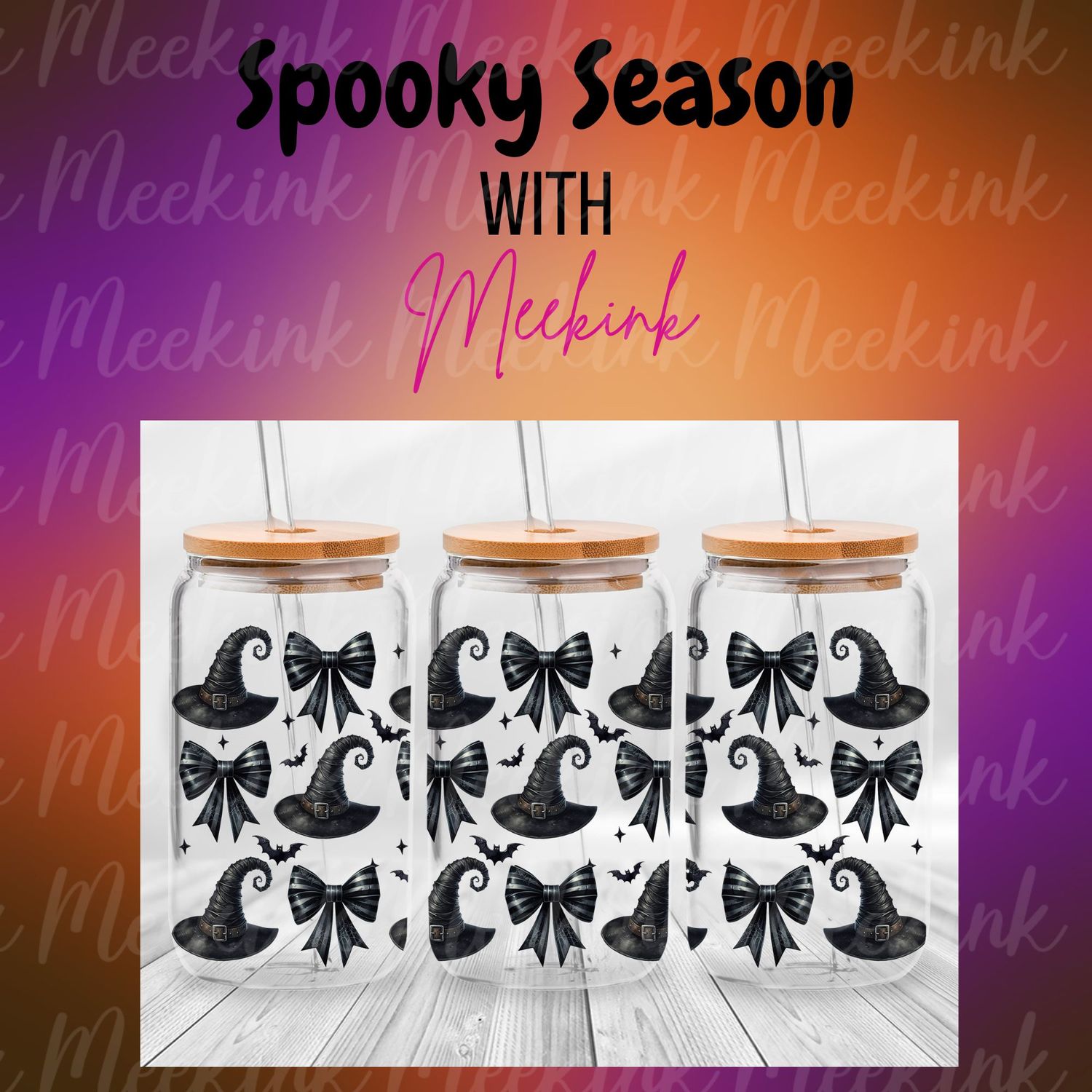 16oz Spooky Season 66 UVDTF Wrap