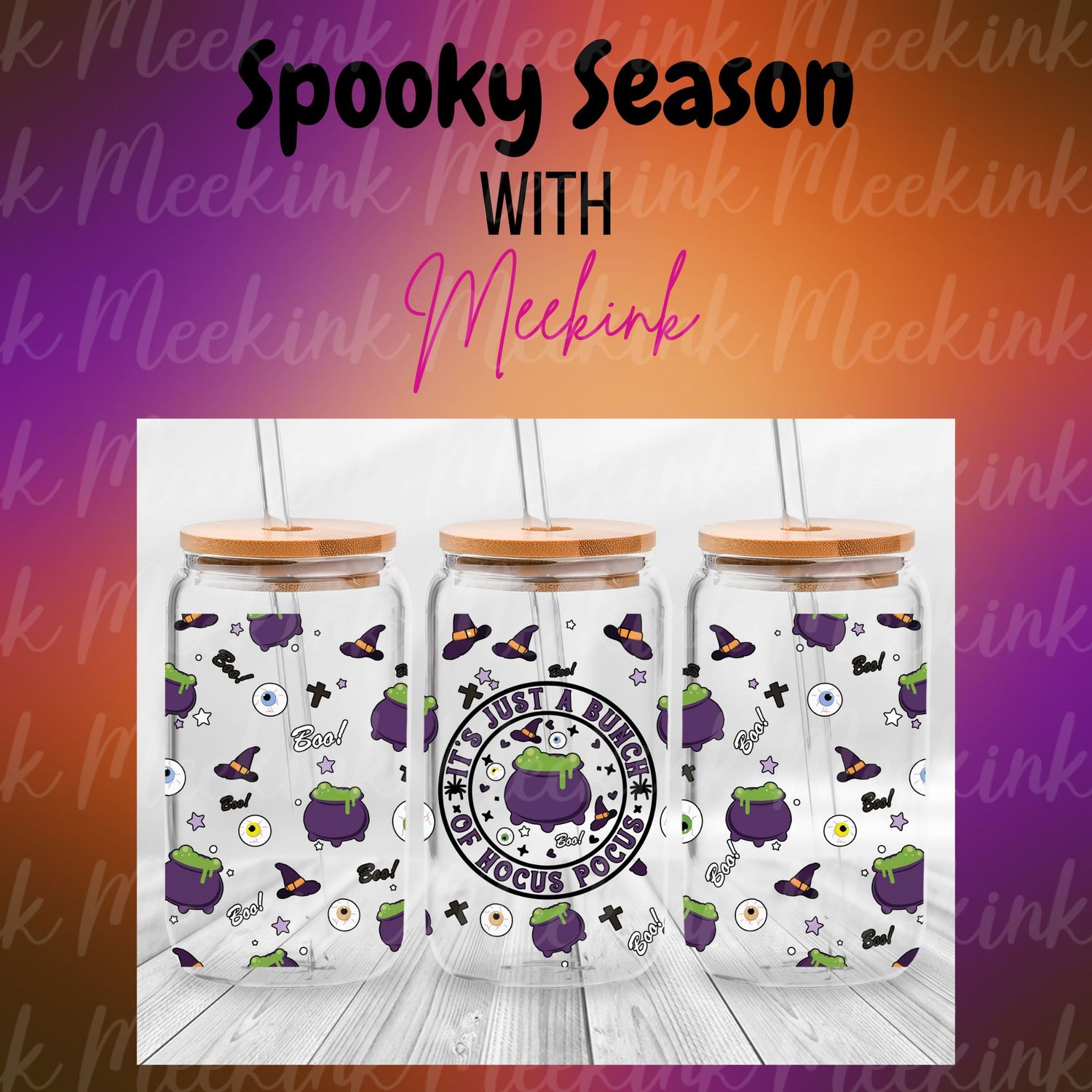 16oz Spooky Season 96 UVDTF Wrap