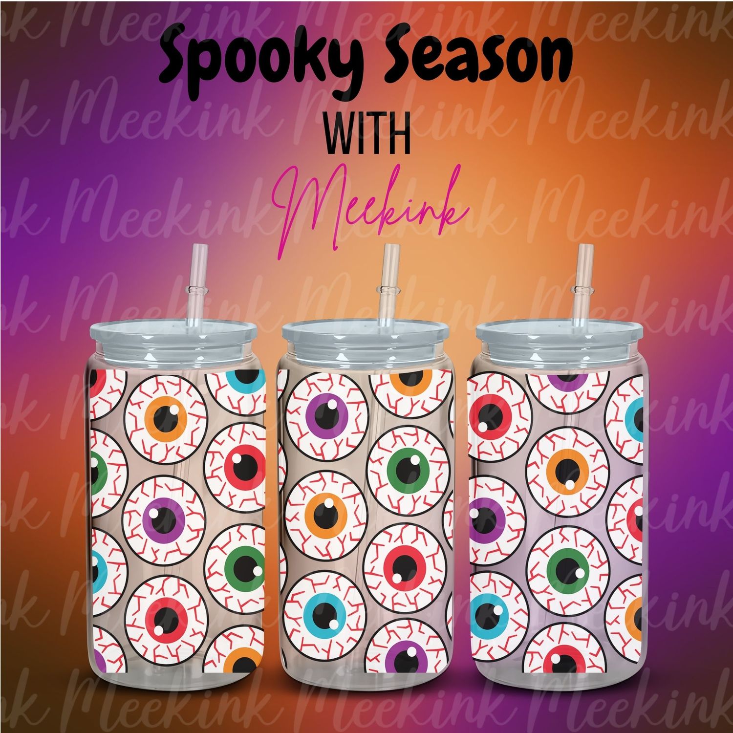 16oz Spooky Season 47 UVDTF Wrap
