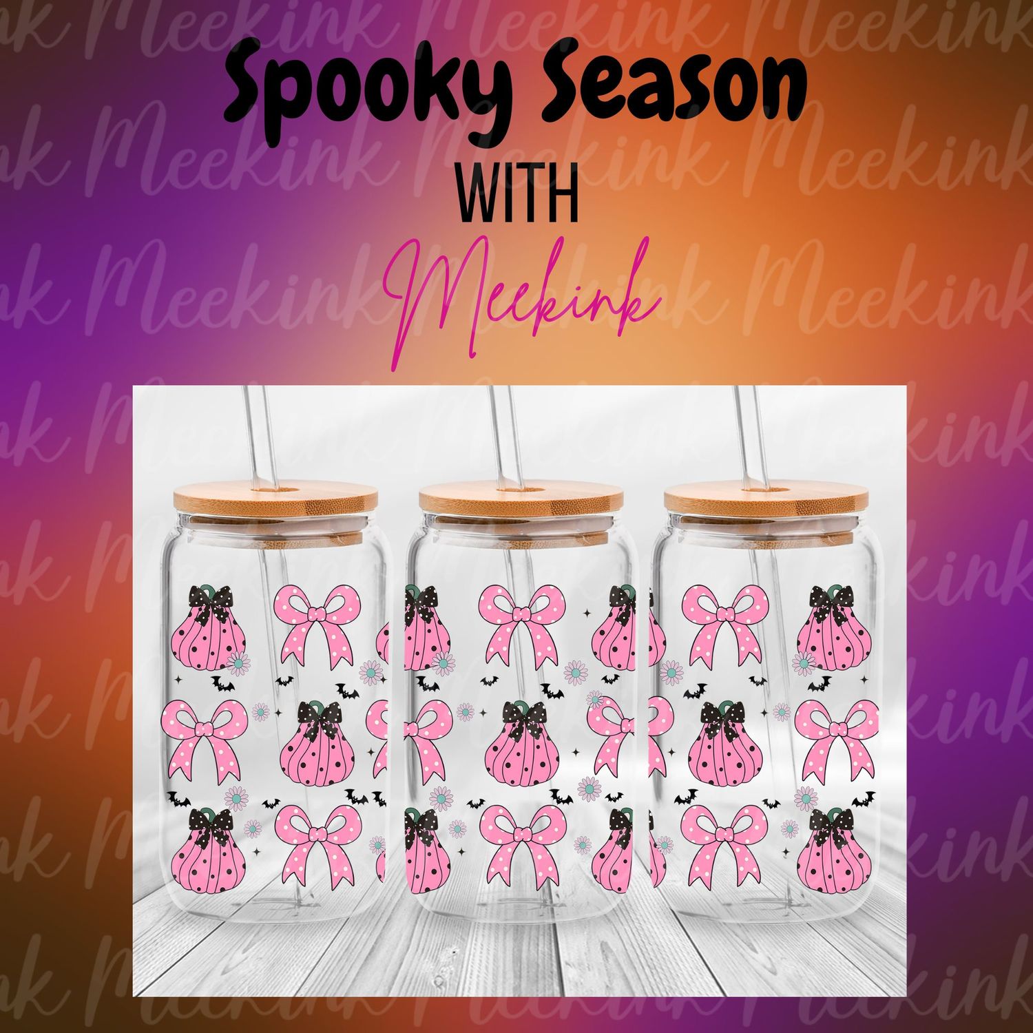 16oz Spooky Season 73 UVDTF Wrap