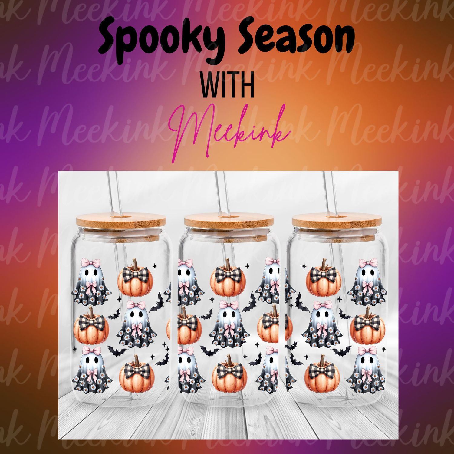 16oz Spooky Season 85 UVDTF Wrap