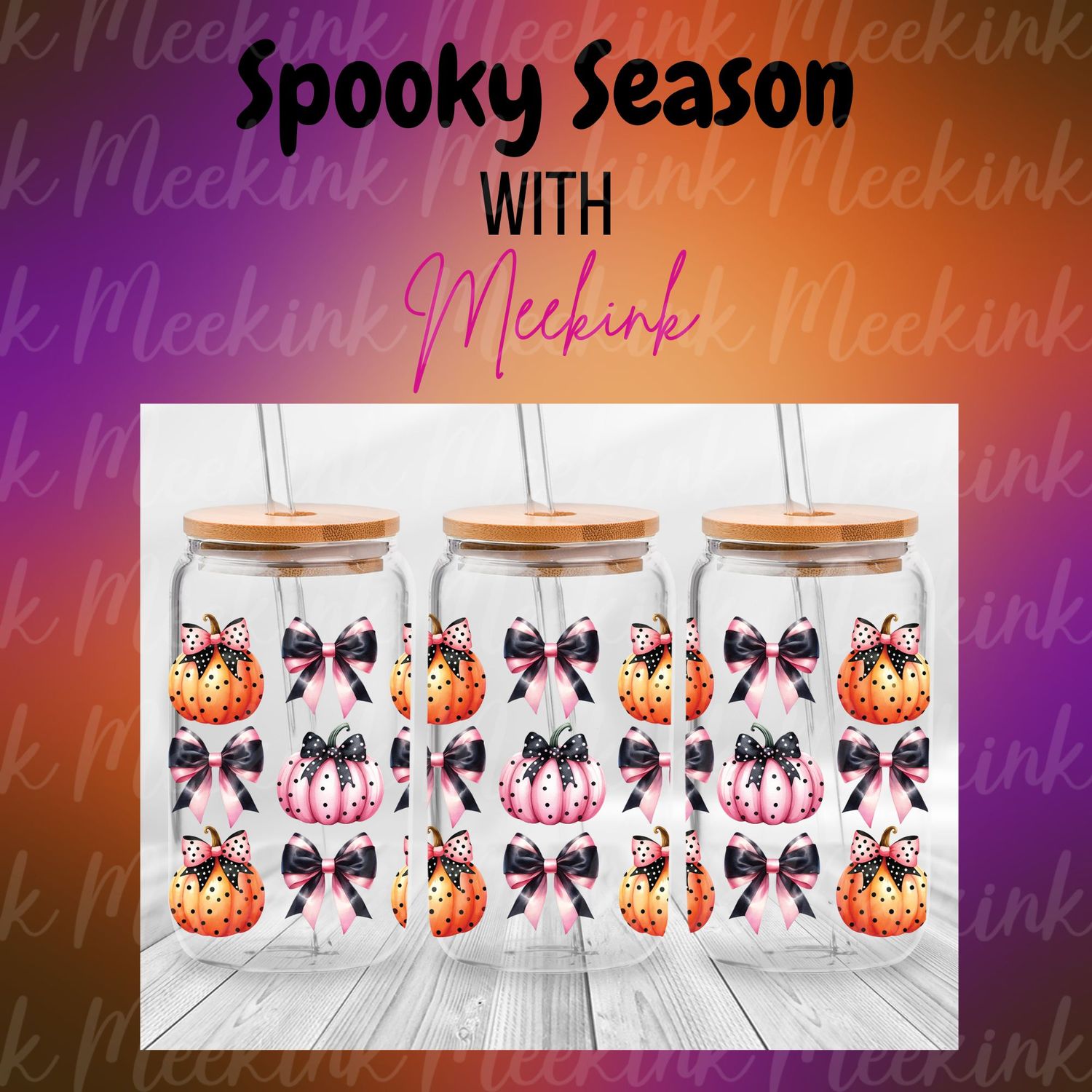 16oz Spooky Season 75 UVDTF Wrap