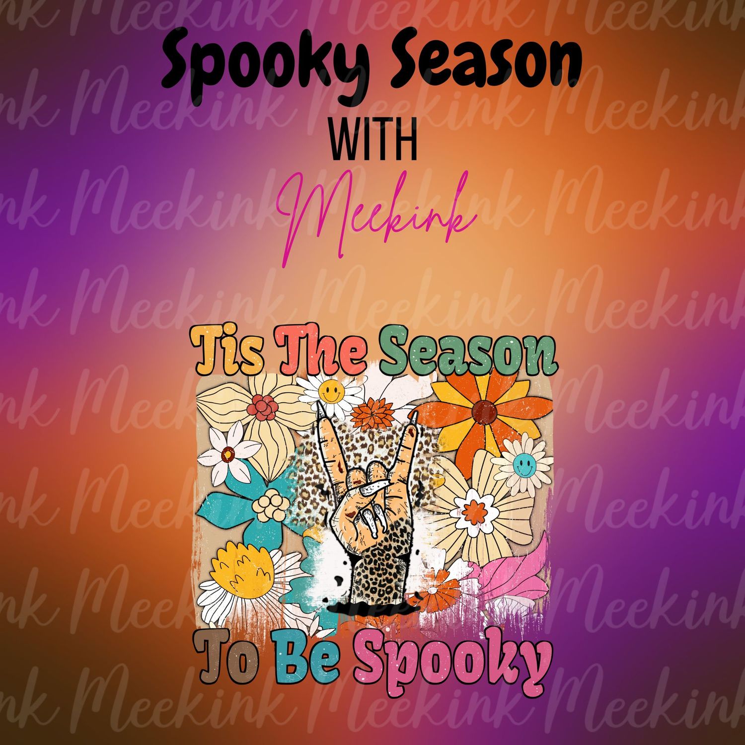 Spooky Season Decal 3 UVDTF or DTF