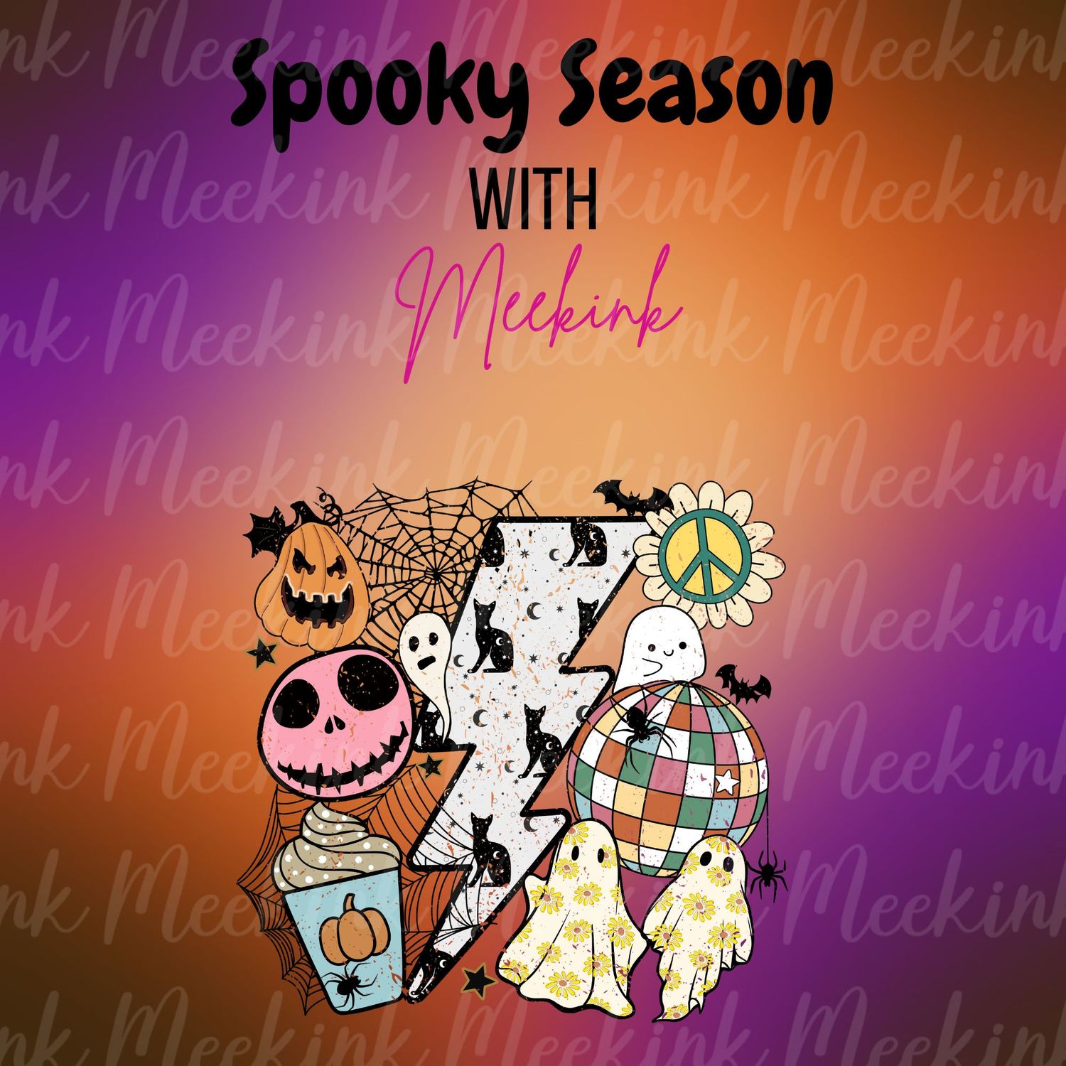 Spooky Season Decal 15 UVDTF or DTF