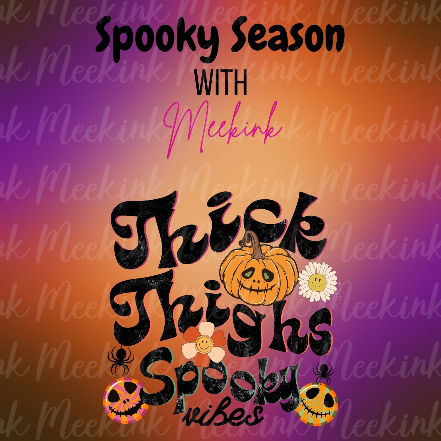 Spooky Season Decal 4 UVDTF or DTF