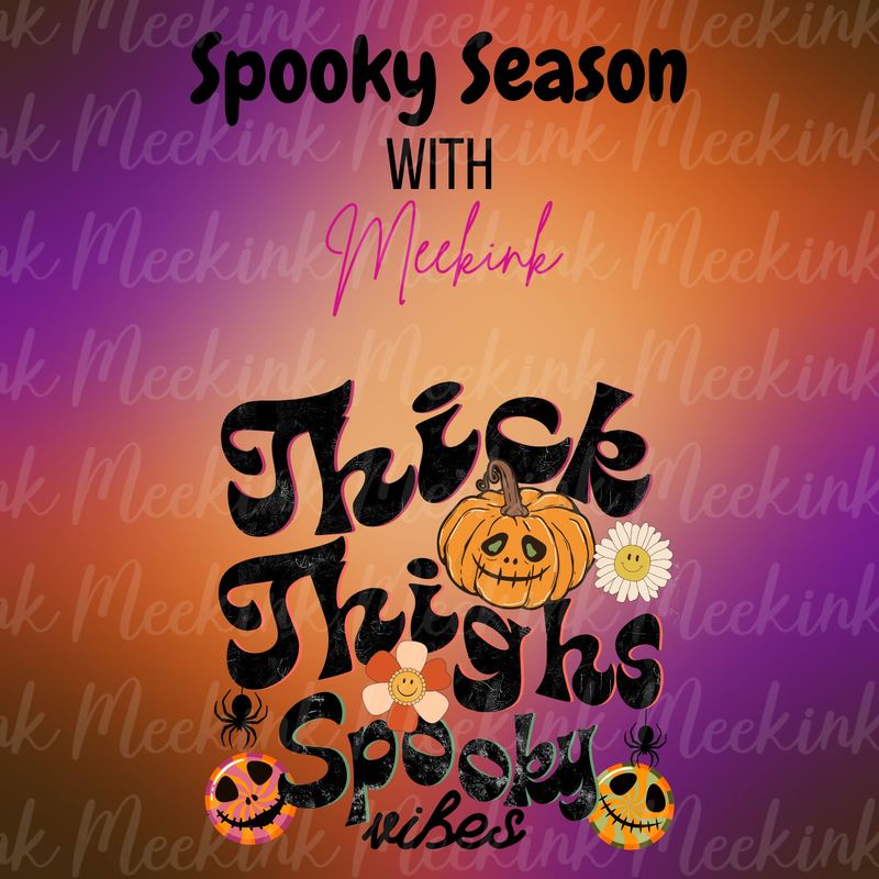 Spooky Season Decal 4 UVDTF or DTF