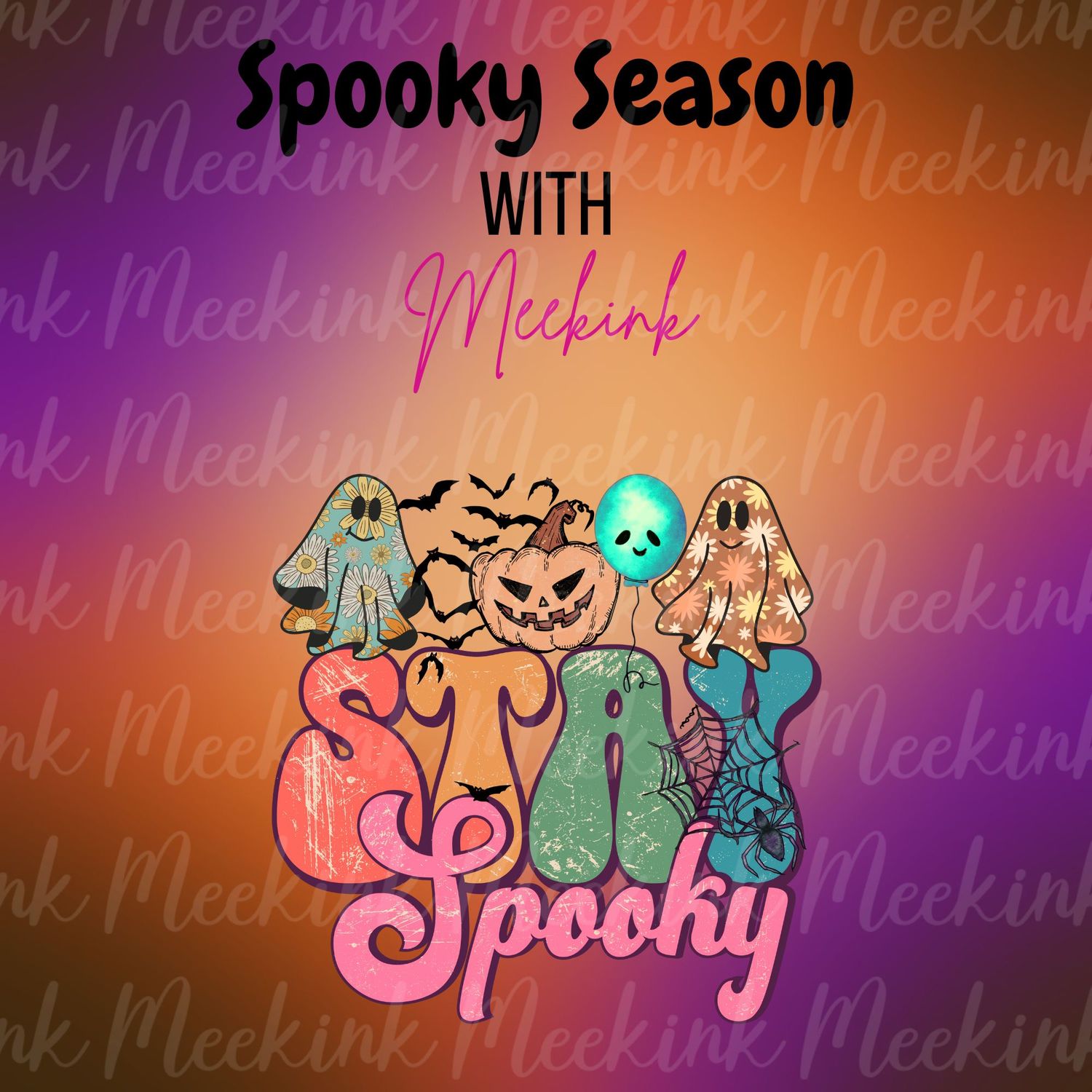 Spooky Season Decal 10 UVDTF or DTF
