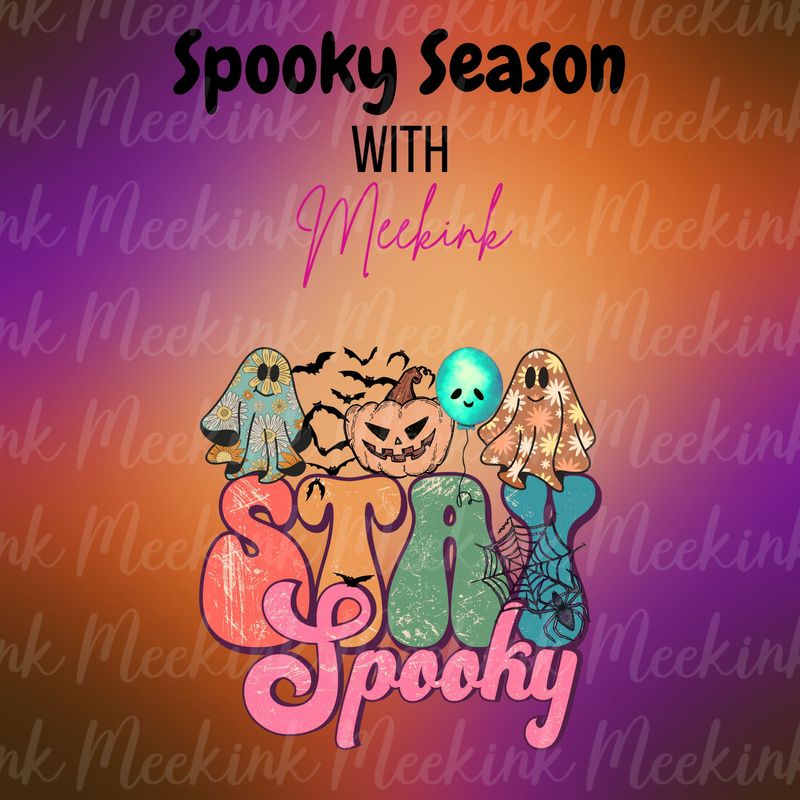 Spooky Season Decal 10 UVDTF or DTF