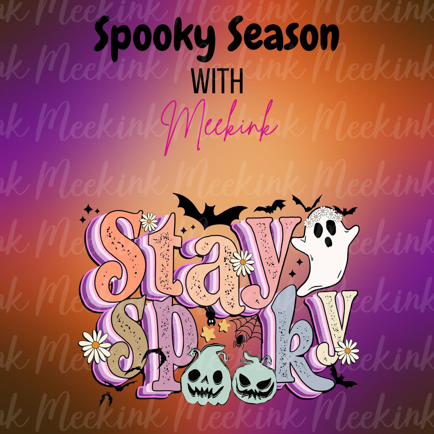 Spooky Season Decal 11 UVDTF or DTF